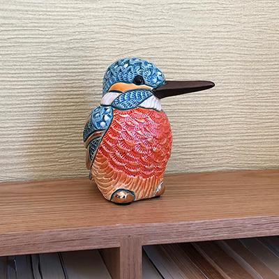 置物 トリ とり 鳥 カワセミ  陶器 送料無料 F232 |  | 07