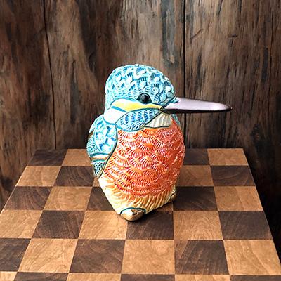 置物 トリ とり 鳥 カワセミ 陶器 送料無料 F232 : リンコナダ 置物 トリ とり 鳥 カワセミ 陶器 送料無料 F232 : リンコナダ