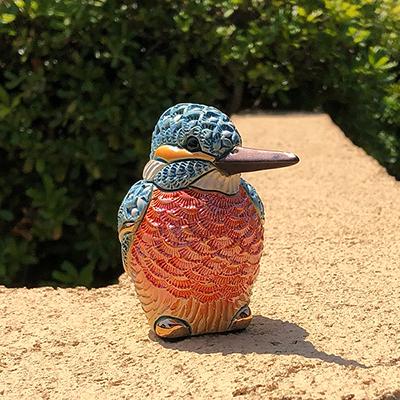 置物 トリ とり 鳥 カワセミ 陶器 送料無料 F232 : リンコナダ 置物 トリ とり 鳥 カワセミ 陶器 送料無料 F232 : リンコナダ