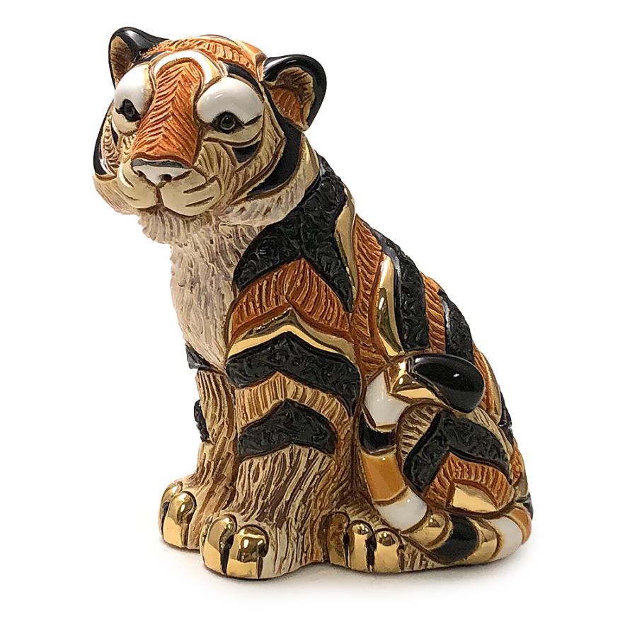 豊富な品 タイガー 虎 置物 オブジェ 103T イタリア 陶器 動物 雑貨