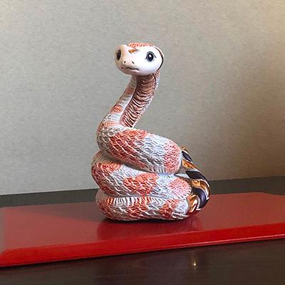 置物 白ヘビ へび 蛇 陶器 送料無料 F242 |  | 04