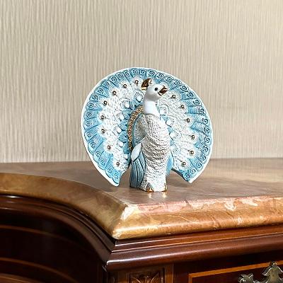 置物 トリ とり 鳥 孔雀 陶器 送料無料 F246W : リンコナダ(日本代理店