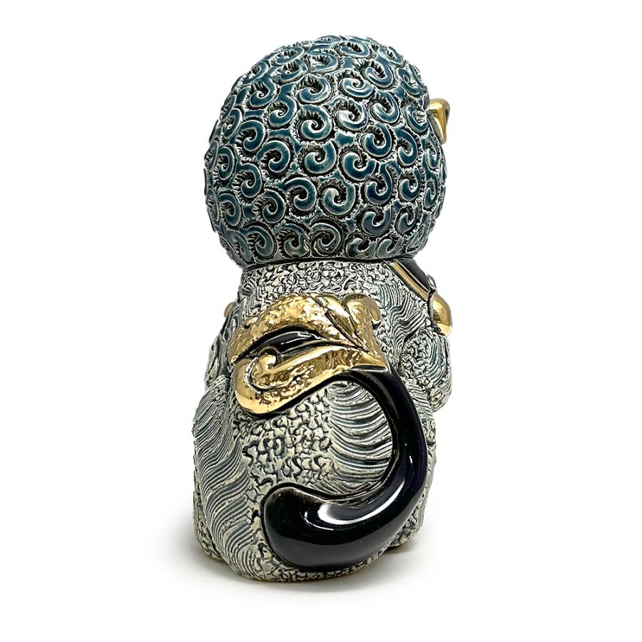 置物 イヌ いぬ 犬  狛犬 ライオン 獅子 陶器 送料無料 F249B |  | 01