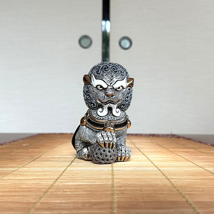 置物 イヌ いぬ 犬  狛犬 ライオン 獅子 陶器 送料無料 F249B |  | 04