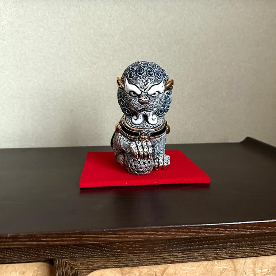 置物 イヌ いぬ 犬  狛犬 ライオン 獅子 陶器 送料無料 F249B |  | 05