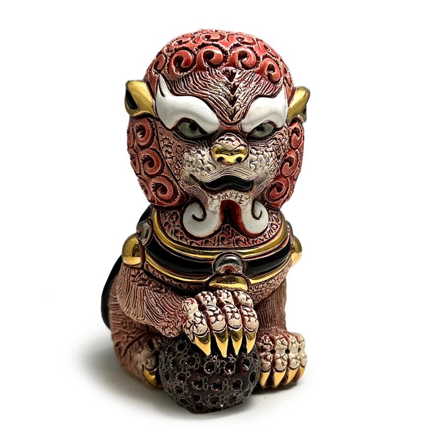 置物 イヌ いぬ 犬  狛犬 ライオン 獅子 陶器 送料無料 F249R | 