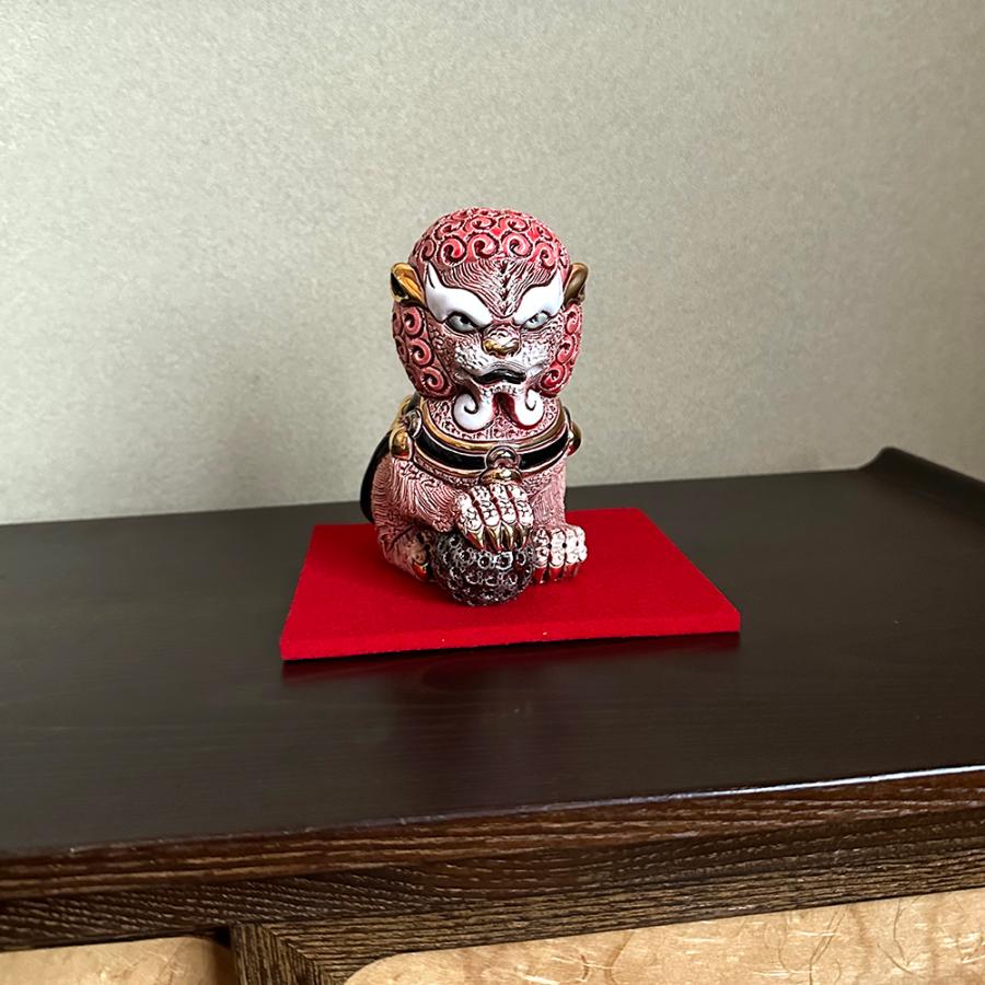 置物 イヌ いぬ 犬  狛犬 ライオン 獅子 陶器 送料無料 F249R |  | 05