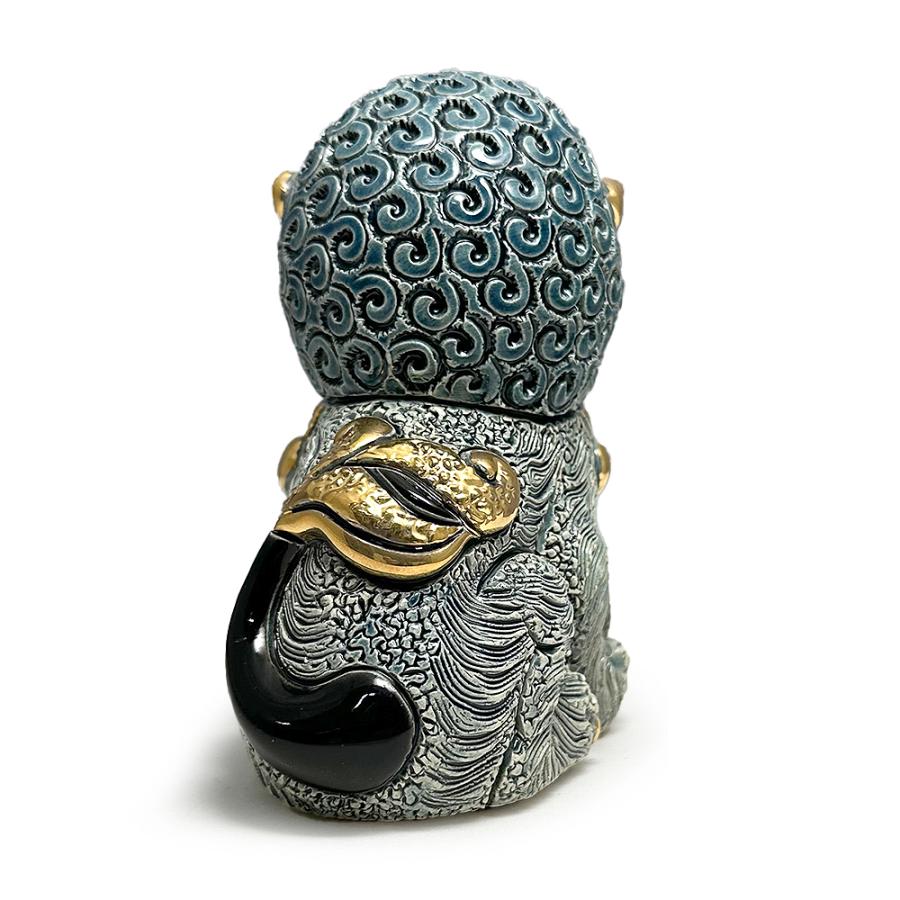 置物 イヌ いぬ 犬  狛犬 ライオン 獅子 陶器 送料無料 F250B |  | 01