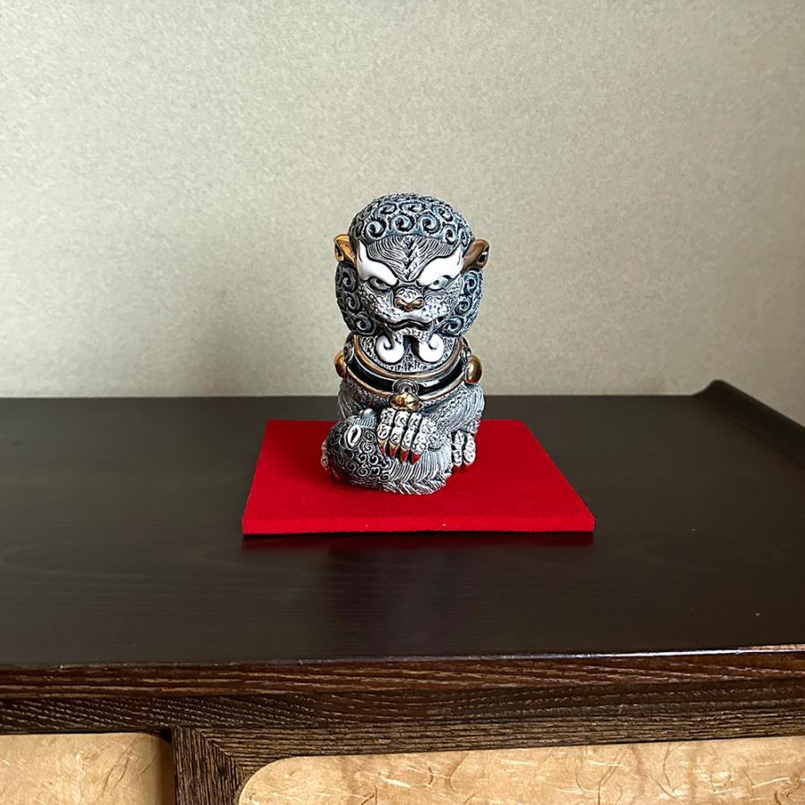 置物 イヌ いぬ 犬  狛犬 ライオン 獅子 陶器 送料無料 F250B |  | 05