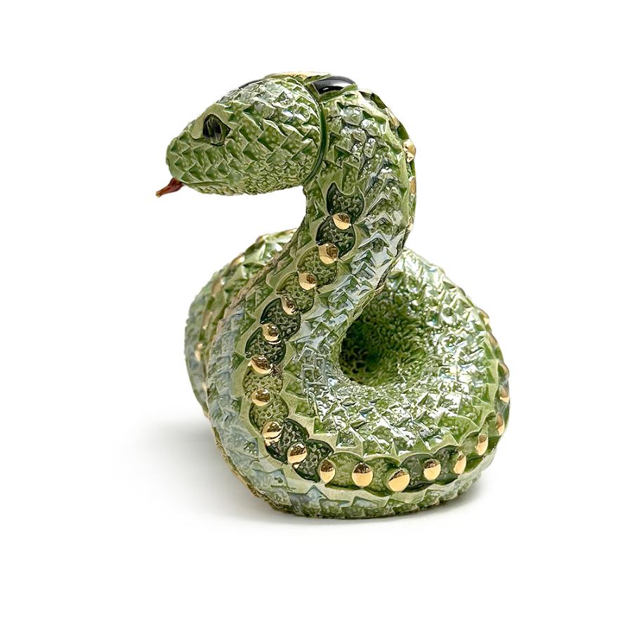 置物 ヘビ へび 蛇 陶器 送料無料 F252 |  | 02