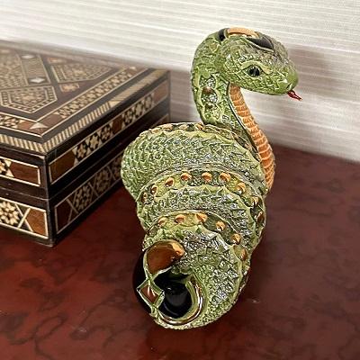 置物 ヘビ へび 蛇 陶器 送料無料 F252 |  | 05
