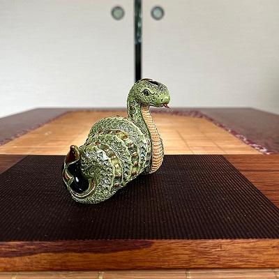 置物 ヘビ へび 蛇 陶器 送料無料 F252 |  | 09