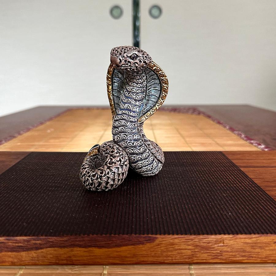 置物 ヘビ へび 蛇 コブラ 陶器 送料無料 F253 |  | 03