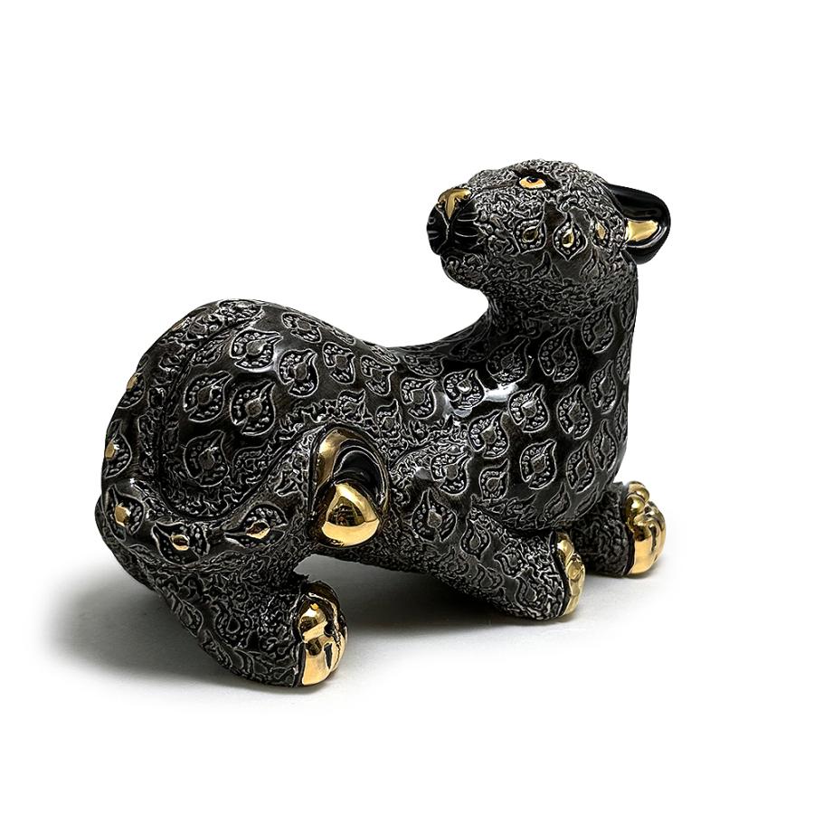 置物 パンサー ぱんさー 豹 ヒョウ ひょう 陶器 送料無料 F259 |  | 01