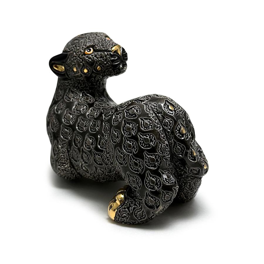 置物 パンサー ぱんさー 豹 ヒョウ ひょう 陶器 送料無料 F259 |  | 03