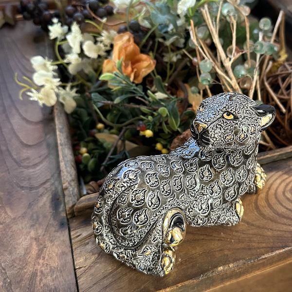 置物 パンサー ぱんさー 豹 ヒョウ ひょう 陶器 送料無料 F259 |  | 06