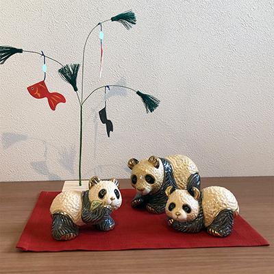 置物 パンダ ぱんだ  陶器 送料無料 F303 |  | 10