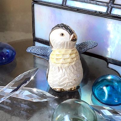 置物 ペンギン ぺんぎん 陶器 送料無料 F306A : リンコナダ(日本