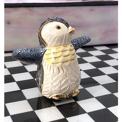 ペンギン　陶器　オブジェ　置物　インテリア　工芸品　美術品　A1128 ペンギン 陶器 オブジェ 置物 インテリア 工芸品 美術品 A1128