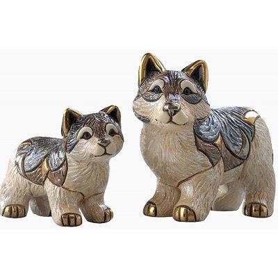 置物 イヌ いぬ 犬  オオカミ おおかみ 狼 陶器 送料無料 F336 |  | 12