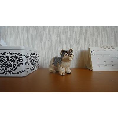 置物 イヌ いぬ 犬  オオカミ おおかみ 狼 陶器 送料無料 F336 |  | 03