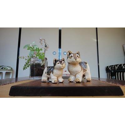 置物 イヌ いぬ 犬  オオカミ おおかみ 狼 陶器 送料無料 F336 |  | 07