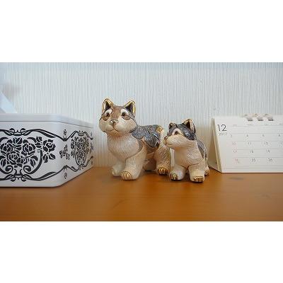 置物 イヌ いぬ 犬  オオカミ おおかみ 狼 陶器 送料無料 F336 |  | 09