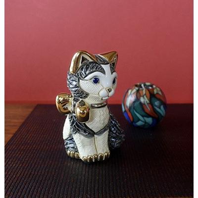 置物 ネコ ねこ 猫 陶器 送料無料 F372RD_3