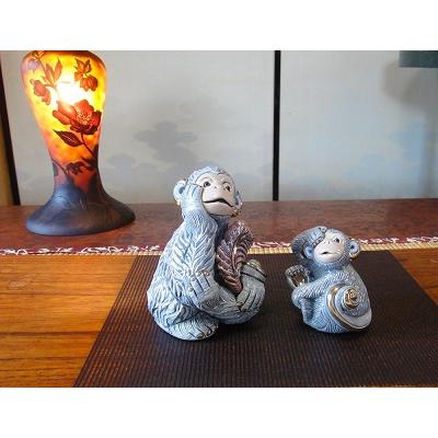 希少 レア 深川製磁 猿 サル 置物 フィギュリン 陶器製 希少 レア 深川製磁 猿 サル 置物 フィギュリン 陶器製 希少 レア 深川