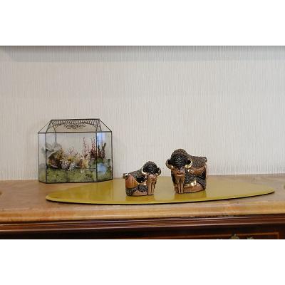 置物 ウシ うし 牛 陶器 送料無料 F401 |  | 16