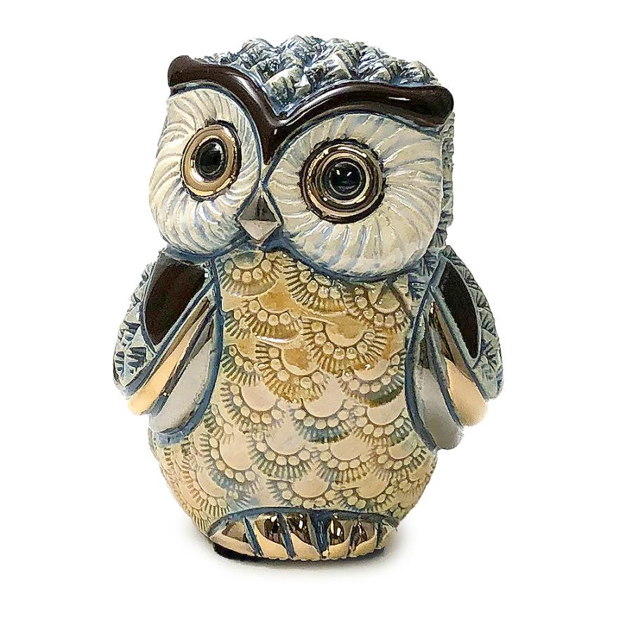 置物 フクロウ ふくろう 梟 陶器 送料無料 F405RD | 