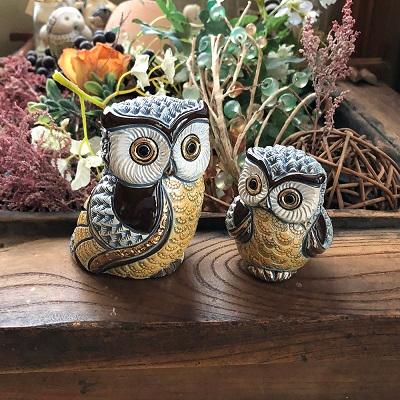 置物 フクロウ ふくろう 梟 陶器 送料無料 F405RD |  | 07