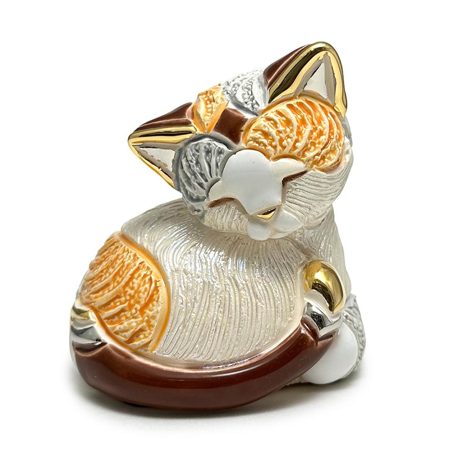 置物 ネコ ねこ 猫  陶器 送料無料 F464 | 