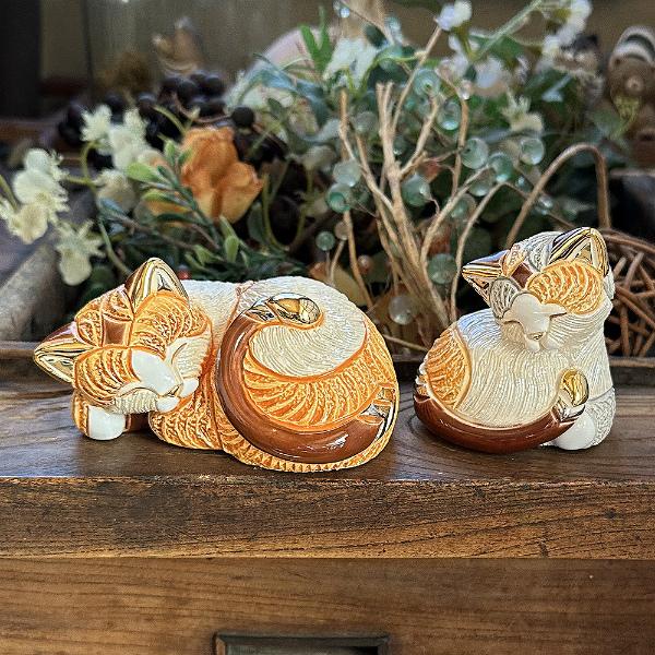 置物 ネコ ねこ 猫  陶器 送料無料 F464 |  | 06