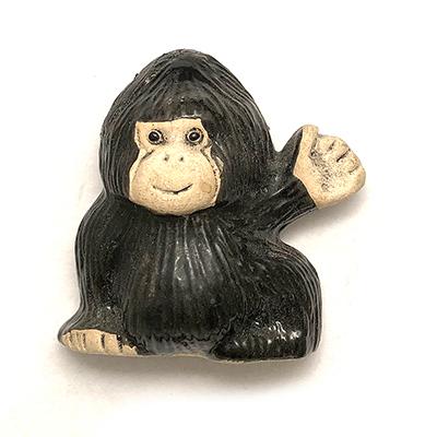 単品 送料 290円 マグネット ゴリラ子供 M13A 陶器 置物 動物 猿