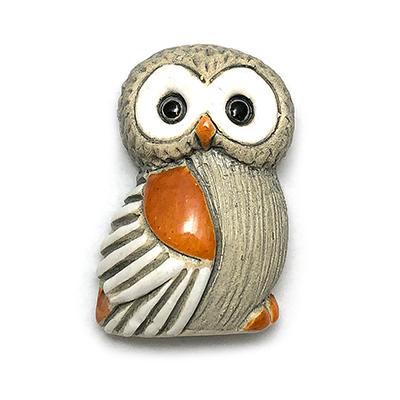 単品 送料 290円 マグネット アメリカンフクロウ M28 陶器 置物 動物