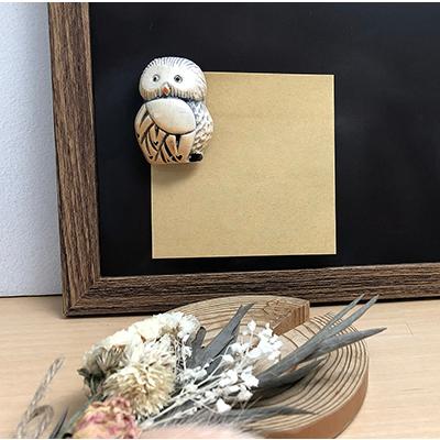 単品 送料 290円 マグネット 白フクロウ子供 M36A 陶器 置物 動物 フクロウ ふくろう 梟 owl インテリア オブジェ おしゃれ かわいい 雑貨 磁石 贈り物 |  | 01