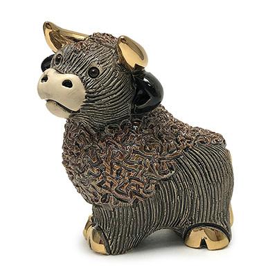 ミニ雄牛 置物 ウシ うし 牛 干支 丑 陶器  MI22 |  | 03