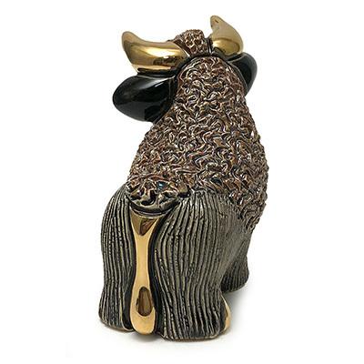 ミニ雄牛 置物 ウシ うし 牛 干支 丑 陶器  MI22 |  | 05