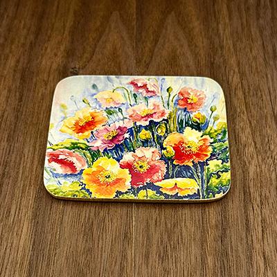 【SALE50％OFF】コースター PC-1 ポピー 6枚入り 花柄 アンティーク調 レトロカフェ 喫茶 インテリア 雑貨 おしゃれ プレゼント ギフト |  | 03