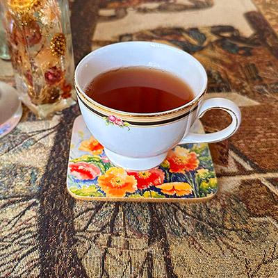 【SALE50％OFF】コースター PC-1 ポピー 6枚入り 花柄 アンティーク調 レトロカフェ 喫茶 インテリア 雑貨 おしゃれ プレゼント ギフト |  | 02