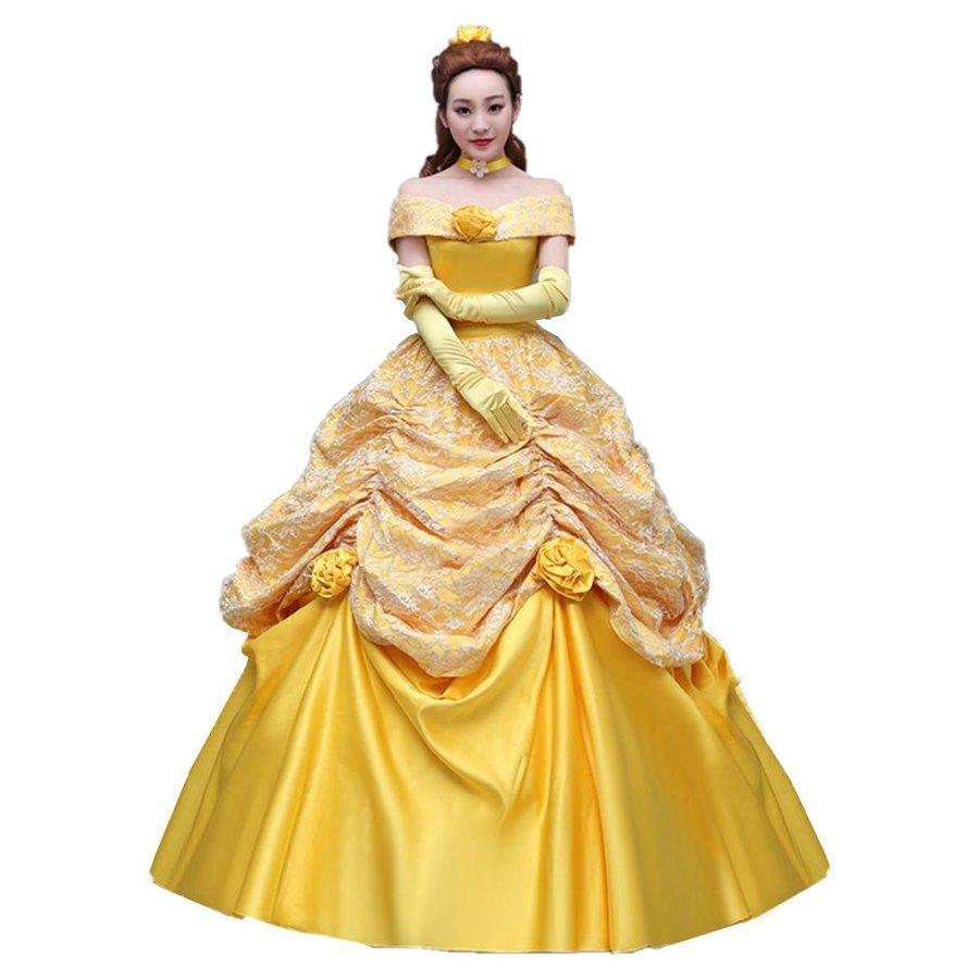 ラ ・ ベル ドレス 衣装 コスプレ 美女と野獣 プリンセス