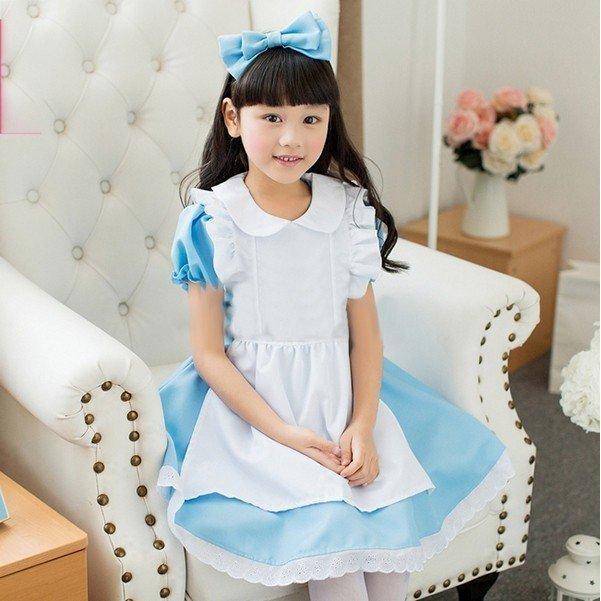 ハロウィン 衣装 子供 女の子 コスプレ メイドさん アリス風 お嬢様 キッズ コスチューム 変装 仮装 服 セットアップ ハロウィーン｜rindastore1｜02