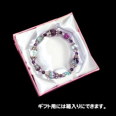 フローライト＆アメジスト 天然石 パワーストーン 受験生 集中力