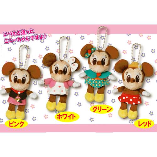 ミッキー　ミニー　ぬいぐるみキーチェーン　むらさき　ディズニー ディズニー ミニー ぬいぐるみチャーム 紫 パープル