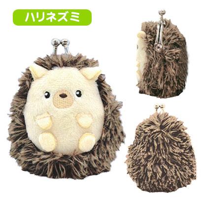 アニマル がま口 コインケース ボールチェーン付 ぬいぐるみ