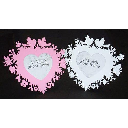 写真たて　フォトフレーム　ハート型金属製 メタルフォトフレーム（ハート）写真立て ヨーロッパテイスト