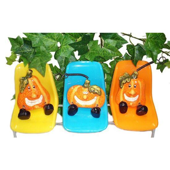 パンプキンデコレーション（5個セット）ハロウィン 飾り 陶器 かぼちゃ