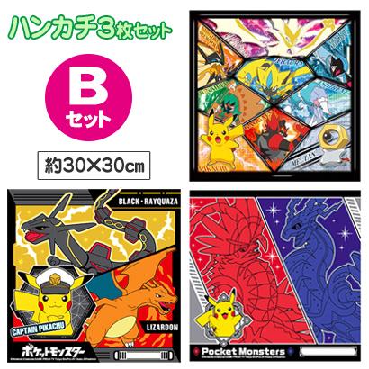Pokemon ポケットモンスター ポケモン ハンカチ 3枚セット 新柄