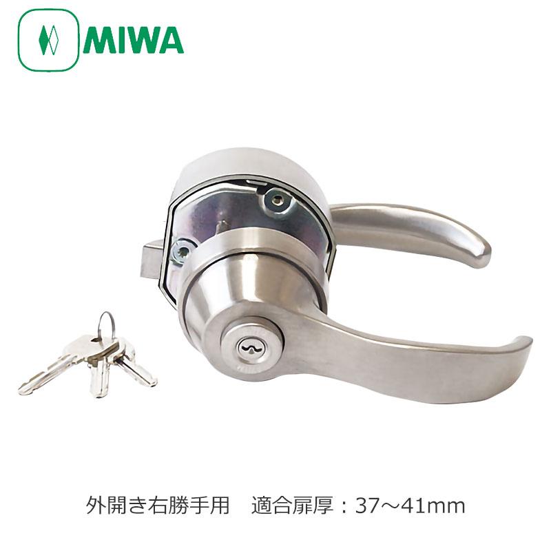 レバーハンドル ドアノブ 交換 鍵付き Miwa 77hp30 Hpd40kj Pat 5350 U9 Hpl 40 外開き右勝手 37 42mm 防犯 防災専門店 あんしん壱番 通販 Yahoo ショッピング